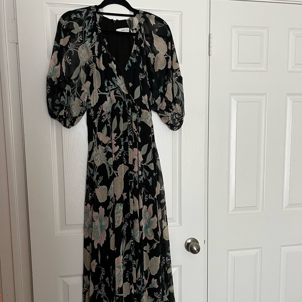 MNG Floral midi dress